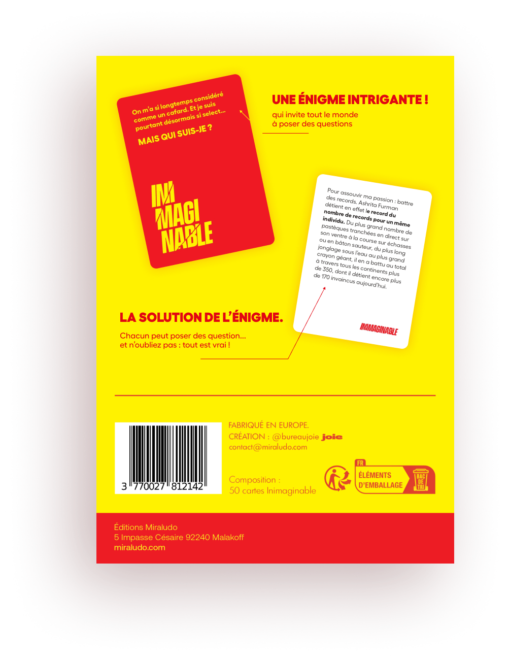 face arrière du produit
