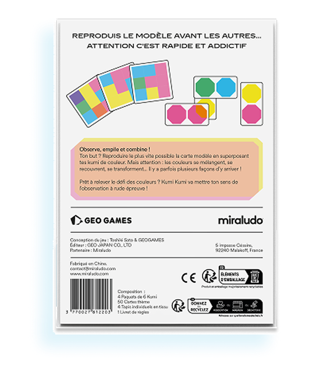 face arrière du produit